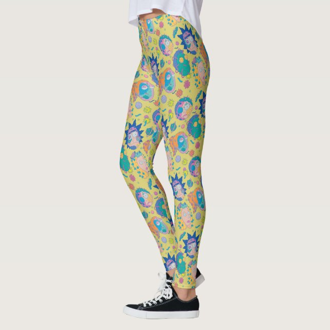 Legging RICK E MORTY™| Padrão Familiar Infectado (Esquerda)