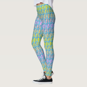 Legging RICK E MORTY™ Rainbow Sr. Meeseeks Pattern