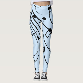 Legging Rico Music Notes Blue