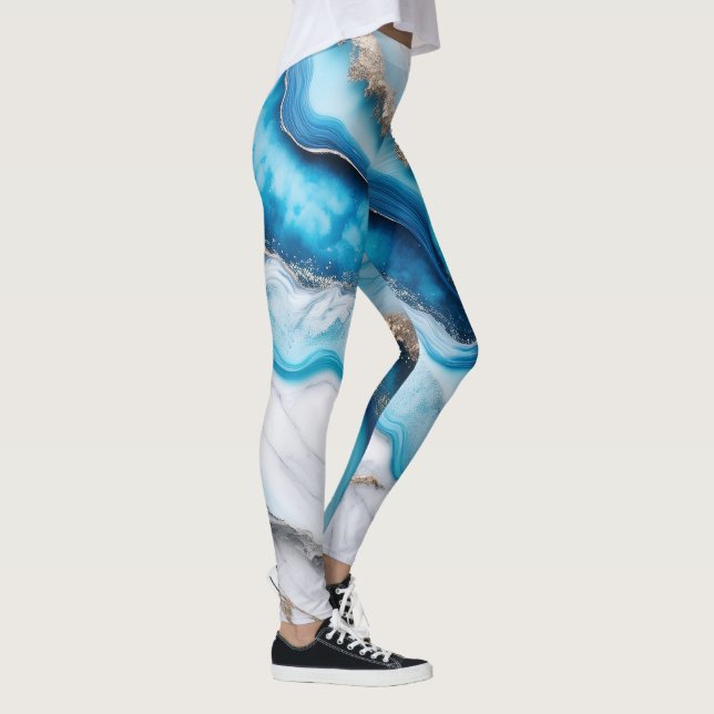 Legging Rio Azul Marble (Direita)