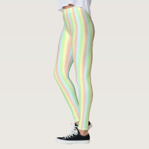 Legging Riscas do Pastel do arco-íris
