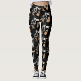 Legging Robô de Música Confuso
