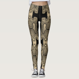 Legging Robô Futurístico Androide Mecânico Sepia