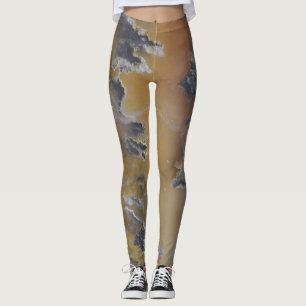 Legging Rocha Natural De Agate De Mossy Cute Projetada