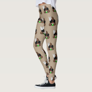 Legging Rocha no tombadilho de Emoji