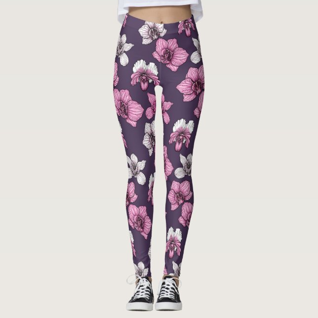 Legging Rochosas cor-de-rosa (Frente)