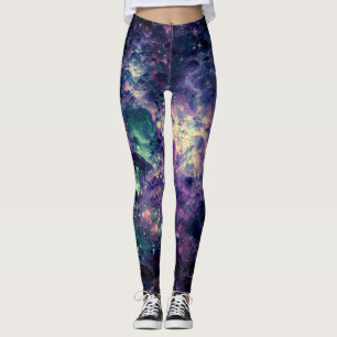 Legging Rochoso Espacial Galáxia Roxa Legal