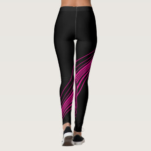Legging Roda simples em magenta e preto