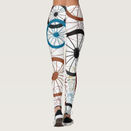 Legging Rodas de bicicleta coloridas