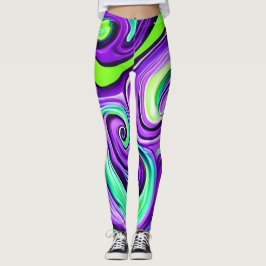 Legging Rodovalho Roxo e Verde