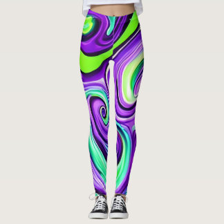 Legging Rodovalho Roxo e Verde