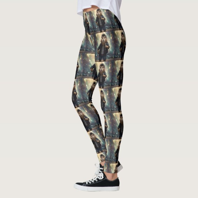 Legging "Roedor de Rock 'n' Roll: O Rocksta Capivara com M (Esquerda)
