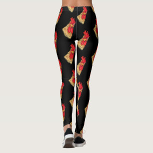 Legging Rooster Curioso Surpreendido Engraçado - Escolha