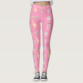 Legging Rosa adulto das caneleiras do bebê/ABDL/vida do