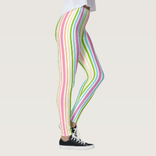 Legging Rosa Azul Verde Amarelo Branco Cores Pastel