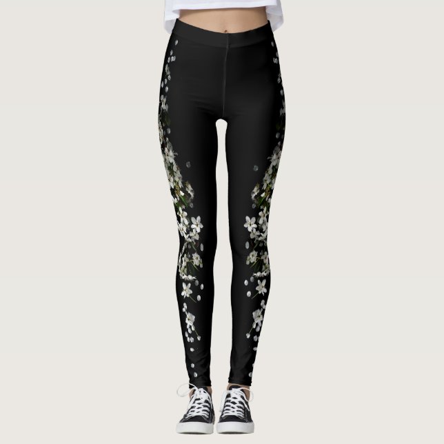 Legging rosa branca (Frente)