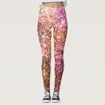 Legging Rosa brilhante<br><div class="desc">As leggings se transitam de rosa para ouro, criando um efeito visual dinâmico.</div>