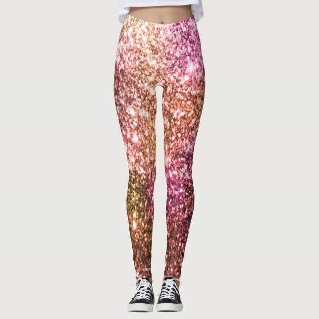 Legging Rosa brilhante (These leggings won't lose their shape so get comfy and look cool with your own unique pair.)