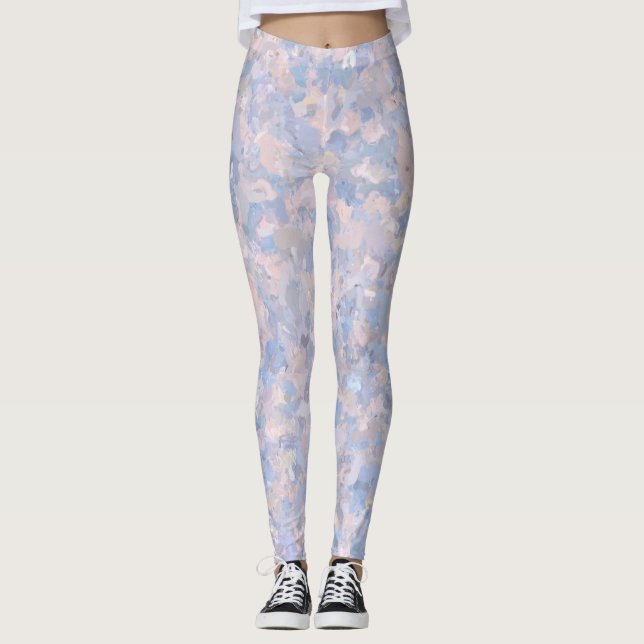 Legging Rosa claro e Azul (Frente)