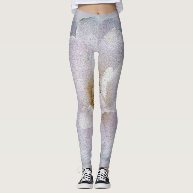 Legging Rosa de cinza rosa (Frente)