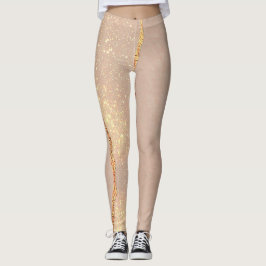 Legging Rosa de Lúxury Glitter Dourado