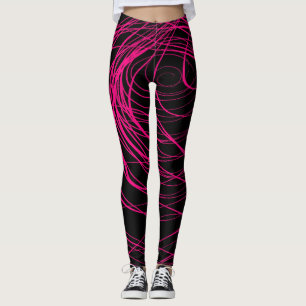 Legging Rosa de roda do complexo - caneleiras