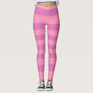 Legging Rosa e listras roxas cor-de-rosa escuras