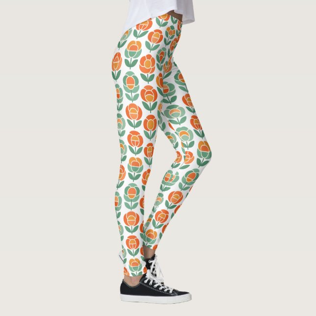 Legging Rosa Geométrica Amor (Direita)
