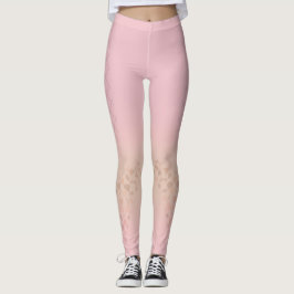 Legging rosa moderno da moda