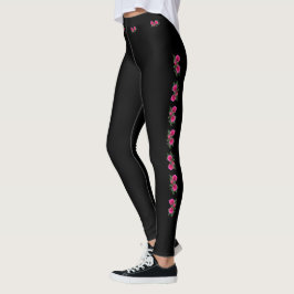 Legging Rosa Motif Preto