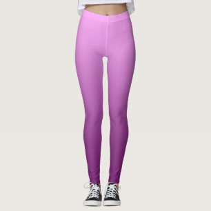 Legging Rosa neutro e liso do inclinação
