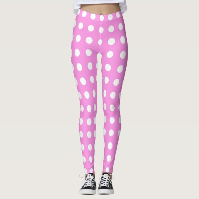 Legging Rosa- Ponha um Design de Ponto (Frente)