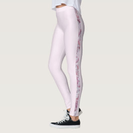 Legging Rosa Quartz Pastel Pink Cinza Moderna Feminina