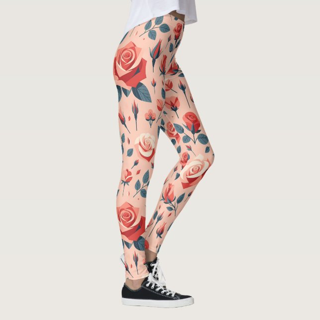 Legging Rosa Rhapsody Pattern (Direita)