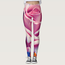 Rosa Rosa Bold Arte Boêmia Estilo