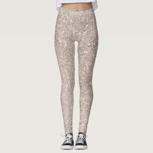 Legging Rosa Rosa Rosa Rosa Dourada Brilhante Brilhante Vi