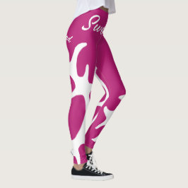 Legging Rosa samiskt inspirerade tecken