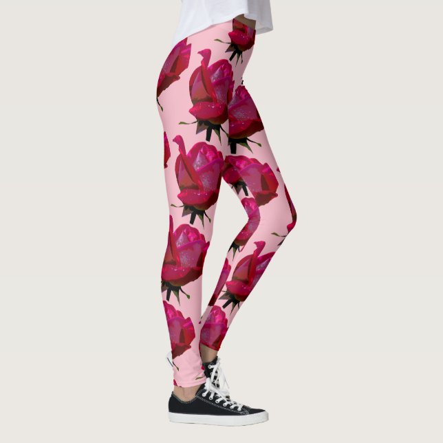 Legging Rosa Thunder_Cove do rosa vermelha (Direita)