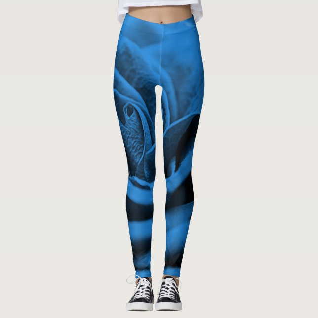 Legging Rosa vermelha azul próxima, macrobeleza. (Frente)