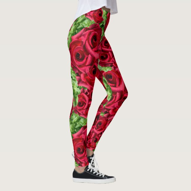 Legging Rosa vermelha Path Flower Garland (Direita)