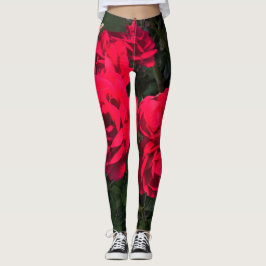 Legging Rosa vermelha Rosarium