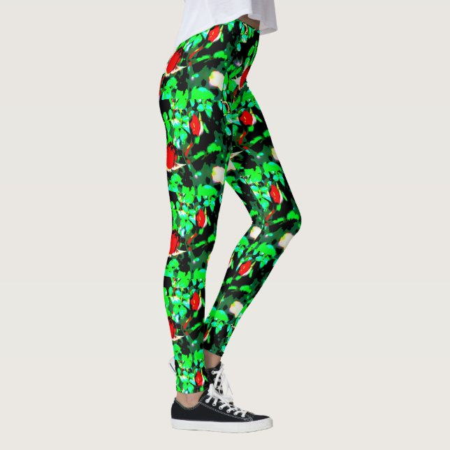 Legging rosa vermelha verde (Direita)