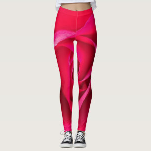 Legging Rosa Vermelho Romântico Rosa v2