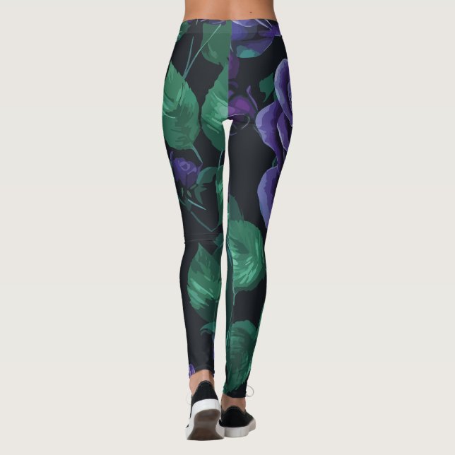 Legging Rosas azuis (Verso)