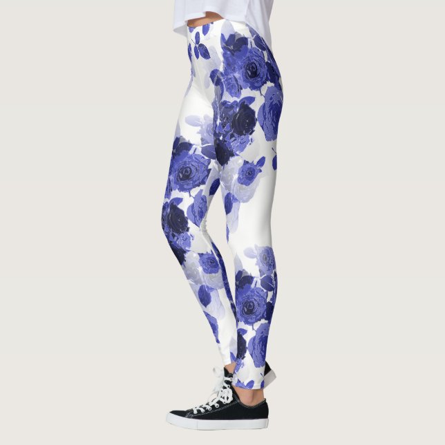 Legging Rosas azuis (Esquerda)