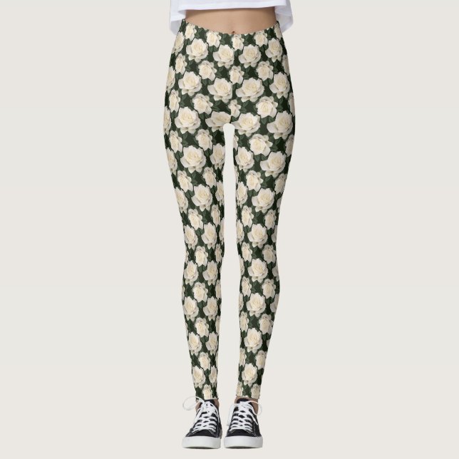 Legging Rosas brancas (Frente)