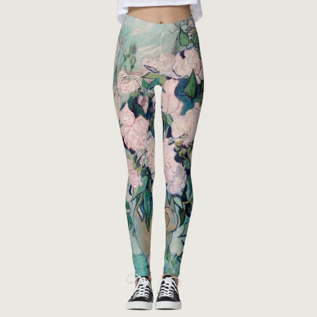 Legging Rosas Brancas-1890-Vincent van Gogh  (Frente)