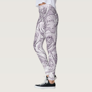 Legging Rosas cinzas