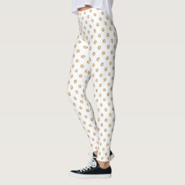 Legging Rosas claro e Joias Douradas