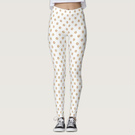 Legging Rosas claro e Joias Douradas